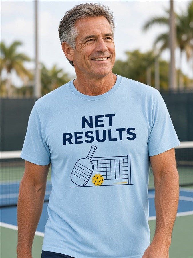Net Results tee on a man